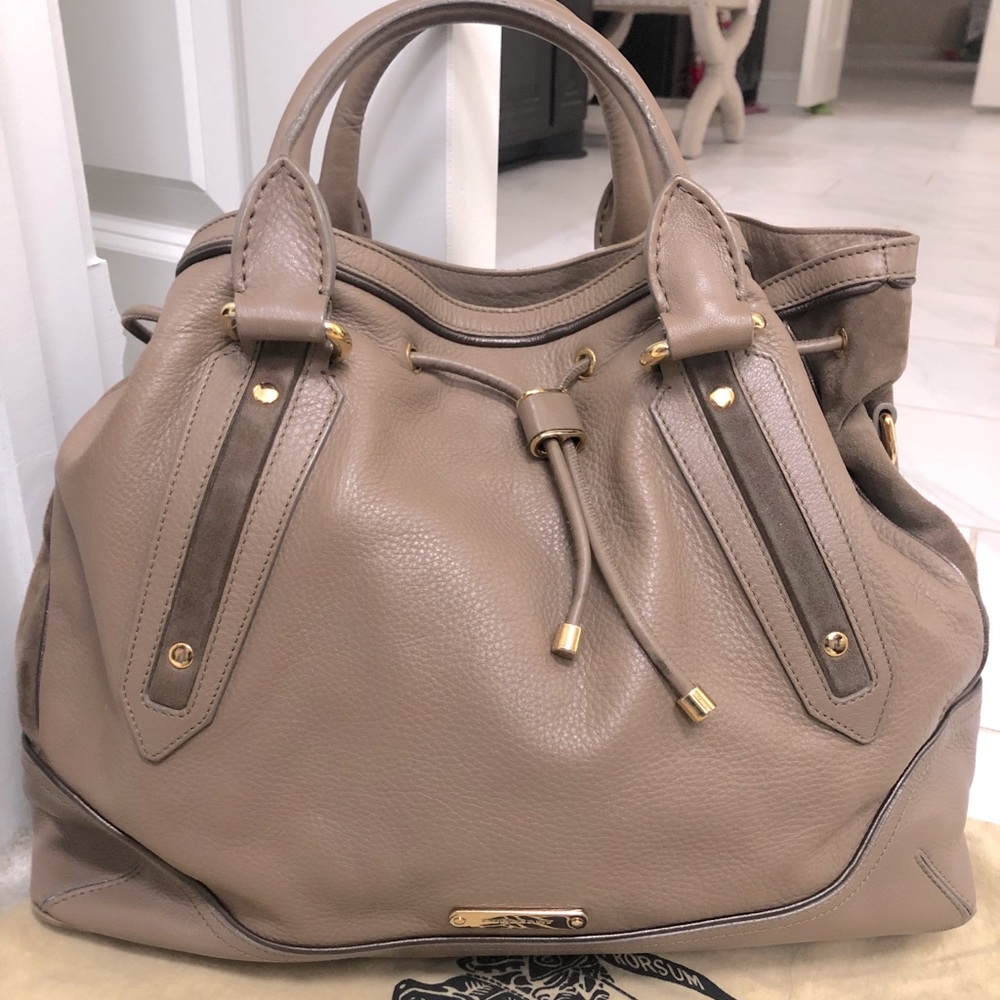 Burberry Leather Hobo Bag